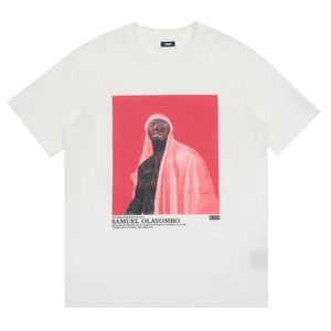 2023 Neue Designer-T-Shirts für Herren von Kith, Trends der Marke The New Yorker Skyline Newsstand Rabbit Paper Cutting, bedruckt, Rundhalsausschnitt, lockeres, lässiges Baumwoll-T-Shirt, Weiß