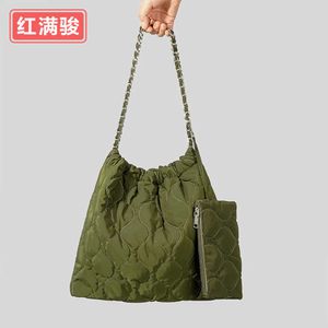 Нейлоновая сумка Butot Buitot Simple Army Aliald Grid, заполненная хлопчатобумажной сумкой для матери, маленькая машина сшитая сумочка 230831