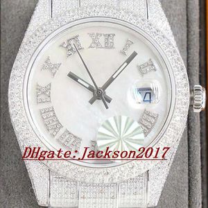 Relógio de diamante masculino relógio mecânico automático 40mm busins relógio de pulso feito de aço inoxidável 904l montre de luxo presentes para homem-02