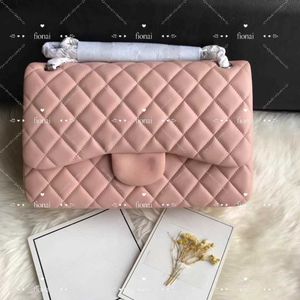 10a Top Tier Quality Jumbo Double Flap Bag Luxury Designer Real Leather Caviar Lambskin Classic White Purse Quilted Handbag Shoulde