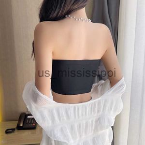 Altri articoli per la salute e la bellezza Top a tubo sexy in un pezzo solo Reggiseno push up senza spalline da donna Lingerie Seta ghiacciata Sottile senza cuciture Sling nero bianco Bralette Top x0831 x0820