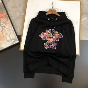 Herr hiphop hoodies tröja män ny skönhet tryck färgglad huvud smal bomull 23 höst vinter toppar passar långärmad topp streetwear