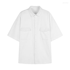Männer Casual Hemden Mode 2023 Herbst Frühling Kleidung Grün Schwarz Fracht Militär Marke Für Herren Kurzarm Bluse Übergröße 4XL 5XL