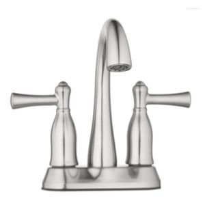 Bathroom Sink Faucets Gardens Safford Two Handle Faucet Satin Nickel