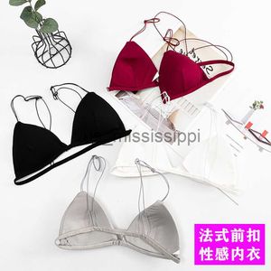 Andere Gesundheitsschönheitsartikel 3D Sexy Dessous Sport BH Top BH Push Up Bralette Büstenhalter Damen Unterwäsche Vorderknopf Mädchen Sport Dreieck Schüssel BH Weste x0831