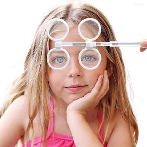 Солнцезащитные очки защита глаз Оптический флиппер Портативный пластиковый ультрасорный офтальмологический держатель 4 линза