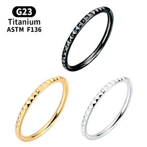 Näsring hoop titanium brosket örhängen piercing g23 tragus clicker sexig daith spiral membran läpp kropp gångjärn segment smycken