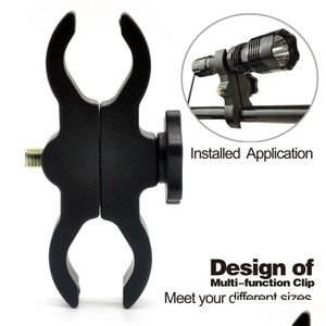 Acessórios táticos polímero barril montagem rifle scope ferramentas de montagem lanterna clipe titular para telescópio/lanterna/tocha gota delive dhs6u