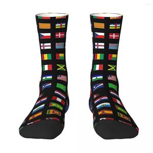 Men's Socks The Flags Of World Adult Unisex Men Women