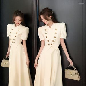 Work Dresses High Quality Summer Elegant 2 Piece Set Stand Collar Irregular Women Short Jacket Coat Long Skirt Suit Korean Fashion Sweet