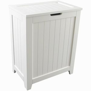 Förvaringskorgar Tvätt Hamper Basket Organizer Wood White 230830