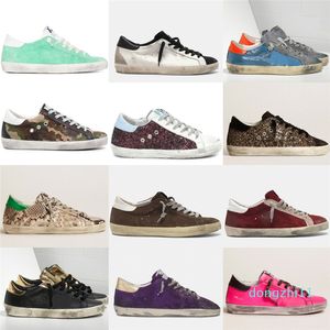 Italy Brand New Fall 2023 Sneakers Superstar Do Old Dirty Sports Shoes Goldenlysfashion Men Women Super Star Casual Shoes White Leather Flat Shoe