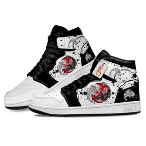 Mode anime casual skor japanska yin yang koi fish j1 sneakers italien