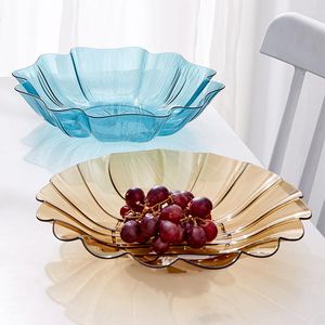 Plates Plastic Living Room Home Fruit Flat Modern Times Layers Creative Basket Dried Snack Candy Plate