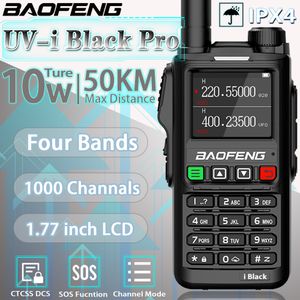 Walkie Talkie Baofeng UV18 I Black Pro Model 4 Bands 1000 Channel Professional Long Range Two Way Radio VHF UHF 200260 230830