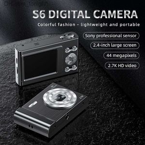 Camcorders Mini Digital Camera 48MP 4K Zoom Self-Timer 128GB Удлиненный удлинительное обнаружение лица Антисокирующие встроенные батареи Q230831