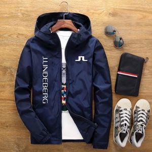 Mens Jackets J Lindeberg Rainproof Slim Jacket 남자 여성 방수 선 스크린 윈드 브레이커 탑 재킷 야외 의류 윈드 브레이커 230831