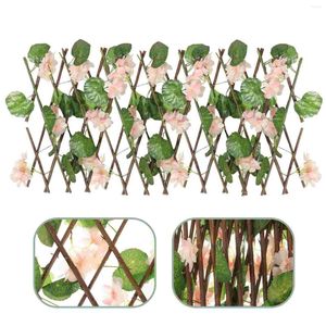 Curtain Artificial Trellis Screening Fence Lattice Garden Flower Wood Wooden Decor Wall