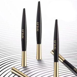 Kombinacja Shadowliner do powiek Shezi Black Liquid Eyeliner Waterproof Waterproof Długotrwały makijaż gładki szybki złotą podkładkę ołówek japońskie kosmetyki 230830