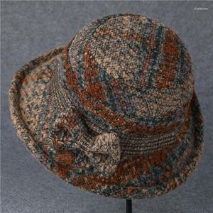 Берец среднего возраста и пожилых людей, народные шляпы Женская осень зима