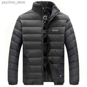 Herren-Daunenparkas, leichte Entendaunenjacke, Herren, lässig, Stehkragen, Daunenmäntel, Herren-Herbst-Winter-Outwear, Grundjacken, Casacos-Markenkleidung, Q230831