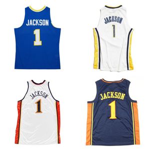 Stitched baskettröjor Stephen Jackson 2004-05 07-08 Mesh Hardwoods Classic Retro Jersey White Men Women Youth S-6XL #1