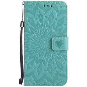 Wallet Case för Samsung Galaxy J5 J7 J510 J710 J2 Core J4 Prime J6 Plus J8 Pro Flip Pu Leather Floral Sunflower Phone Cover Conque