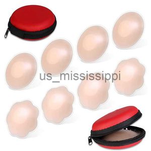 Otros artículos de belleza para la salud 4 pares de pezones adhesivos de pétalos de silicona reutilizables Cubierta de sujetador invisible Pasties Nuevo pezón autoadhesivo Pasties de pecho Cubierta x0831