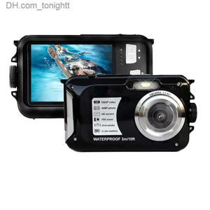 Camcorders Underwater Camera 2.7Inch skärmar Waterproof Digital 16x Zoom Video Recorder Cameras Q230831