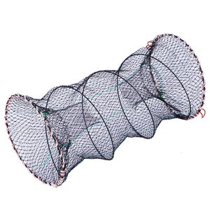 Рыболовные аксессуары 40*80 см телескопические складные раковые рыбы крабовые ловушки ловушка сетка креветки клетки складной клетки для складных портативных складных ловушек для рыбалки CREEL 230831