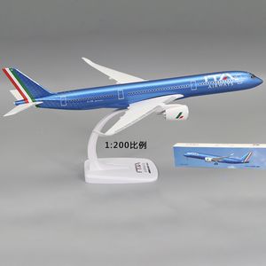 Aircraft Modle 1/200 Scale A350 A350-900 Italy ITA Airline Aircraft Plastic ABS Assembly Plane Model Airplanes Model Toy For Collection 230830