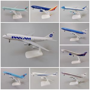 Aeronave Modle 20cm Liga Metal EUA Air Pan American World Airways PAN AM Boeing 747 B747 Diecast Avião Modelo Avião Southwest KLM Aircraft 230830