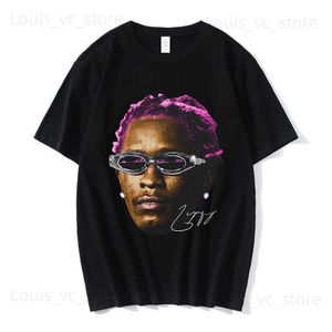 T-shirt da uomo Rapper Young Thug T-shirt con stampa grafica Uomo Donna Moda Hip Hop Abbigliamento T-shirt Estate Casual Manica corta T-shirt oversize T230831