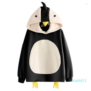 Women's Hoodies Cartoon Cute Hoodie College Style Chicken Plush Long Sleeve