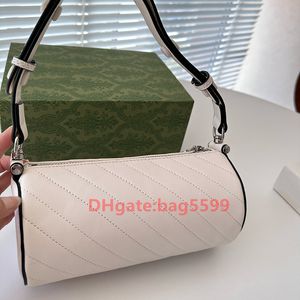 Luxury Designer New Style Shoulde Bags Cylindrical shape Women Gold Chain Cross Body Bag Leather Handbags Purse Female Messenger Tote Bag