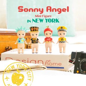 Caixa cega Sonny Angel In York Series Fun Cartoon Mini Figura Coleção de brinquedos Mistério Caixa cega Modelo de moda boneca para presente surpreso 230831