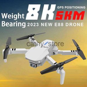 Simülatörler GSF E88 Pro RC Drone 4K HD Kamera Fotoğrafçılık Hızlı Bekleme Modu Katlanabilir Kol Geniş Açılı RC Quadcopter FPV Mini RC Drone Oyuncak Hediyeleri X0831