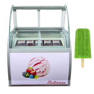 Najnowsza szafka na lody do komercyjnego popsicle prezentuje 12 baryłek / 14 pudełek 220V