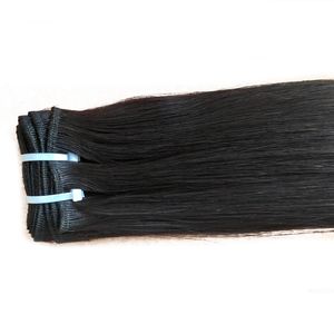 Reines Haar, Güteklasse 8a100, menschliches reines Doppelhaar, Seide, glattes Haar, Bündel, 100 g, Stück, 4 Stück, Los mit kostenlosem DHL