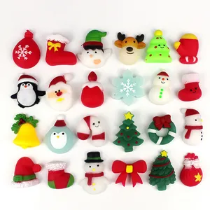 Kawaii Squishies Mochi Squishy Giocattoli per bambini Natale Mini giocattoli antistress Premi in classe Regalo di compleanno Goodie Bag Stuffers