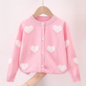 Pulôver outono inverno bebê criança roupas meninas suéteres camisola de malha cardigan manga longa meninas casaco crianças jaqueta crianças outerwear 230830