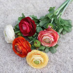 Dekorative Blumen, 2 Köpfe, Lotus, künstliche Beflockung, Pfingstrose, DIY-Hochzeitsdekoration, Blumenarrangement, Garten, Heimdekoration, Zubehör, Kunst
