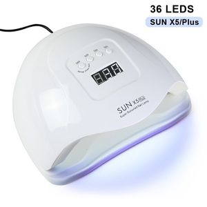 Asciuga unghie Lampada LED UV da 80 W per unghie 36 LED 4 marce Luce regolabile Asciugatura gel Smalto Asciugatrice professionale Strumenti per manicure 230831