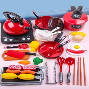 Cucine Gioca Cibo Cucina Giocattoli Set per bambini Taglio del bambino Frutta Utensili da cucina Simulazione per bambini Educazione Finta ragazza 230830