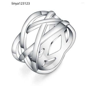 Anéis de casamento lindo anel de prata nobre venda bonito bonito moda 925 banhado mulheres senhora jóias