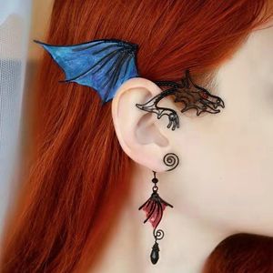 Ear Cuff Gothic Elf Halloween Cosplay Dragon Butterfly Clip Retro Punk Hip Hop Jewelry Gift Earrings 230830