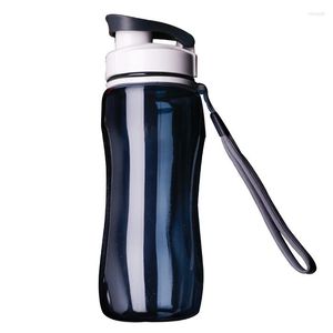 زجاجات المياه الزجاجة الرياضية الرياضية القطار Travel Portable Shaker Shaker للمشي لمسافات طويلة من البلاستيك كأس تسرب التسرب