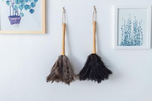 Dusters selling 16 inches high quality ostrich feather dusters automobiles brush with wood handle for house cleaning 230830