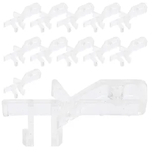 Curtain 12 Pcs Vertical Blinds Replacement Parts Valance Clips Sheer Window Venetian Clear Curtains