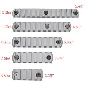 Altri accessori tattici Alluminio Space Grey anodizzato 5 7 9 11 13 Slot Picatinny/Weaver Rail Sezioni per Key Mod Paramani Syste Dhbj2